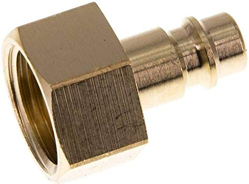 Kupplungsstecker (NW7,2) G 1/2(IG), Messing Werkstoff:Messing Gewinde innen:G 1/2