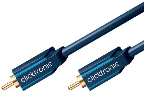 Clicktronic Casual Videokabel (Cinch-Stecker/Cinch-Stecker, 1m)