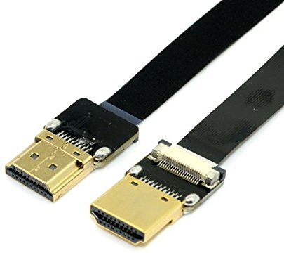Xiwai FPV HDMI tipo A maschio a HDMI maschio HDTV FPC cavo piatto 20 cm per multicopter fotografia aerea