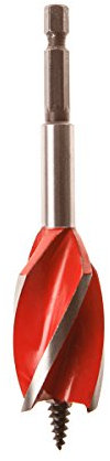 Armeg WWBST25 25 mm Stubby Woodbeaver Drill Bit - Red/Grey