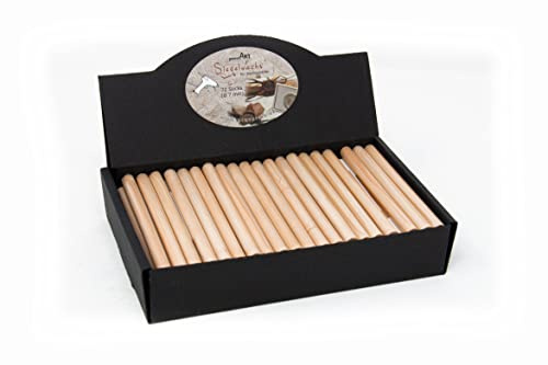 Großpackung 72 Sticks - 7mm Siegelwachs flexibel für Pistole - Elfenbein Perl.