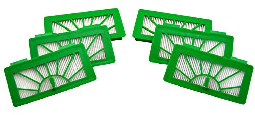 FSProdukte 6 Fein - Filter Ersatzfilter geeignet für Vorwerk Saugroboter VR100 VR 100, NEATO XV11 XV12 XV15 XV21 XV25