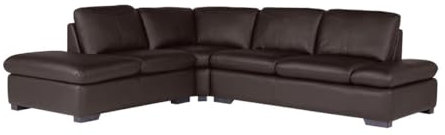 Kauf-Unique Ecksofa Leder - Ecke Links - Braun- Onyx II