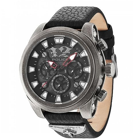 Police Herren-Armbanduhr Analog Quarz P14473JSQS-02
