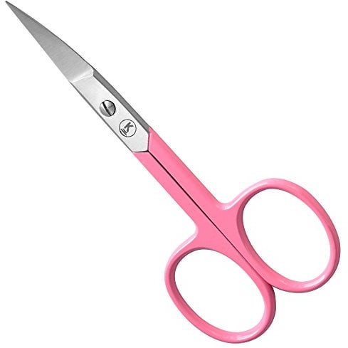 K-Pro Nagelschere Fingernagelschere für Damen Herren Edelstahl 1 Stück (Rosa)