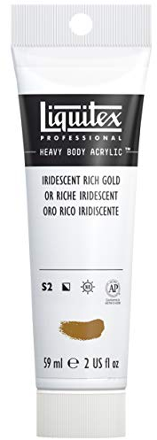 Liquitex Heavy Body - Tubo De Pintura Acrílica, 59 ml, Oro Rico Iridiscente