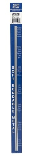 K&S Precision Metals 5070 Bendable Aluminum Rod, 3/32 & 1/8 X 12 Long, 2 Pieces per Pack, Made in the USA
