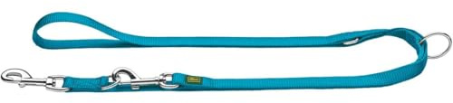 HUNTER Verstellbare Hundeführleine, Farbe: grau, 3-fach verstellbar, robustes Nylon, pflegeleicht, Größe: 10/200