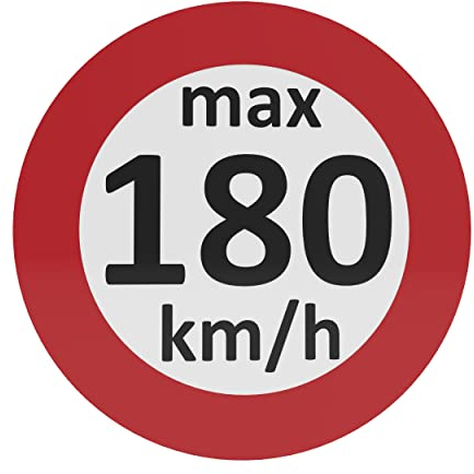 AUPROTEC Geschwindigkeitsaufkleber Winterreifen Aufkleber 160-240 km/h Auswahl: (5 Stück, 180 km/h)
