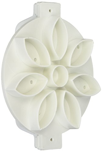 Paderno World Cuisine Gänseblümchen-Aufdruck-Brotstempel, rund, 8,9 cm, Weiß