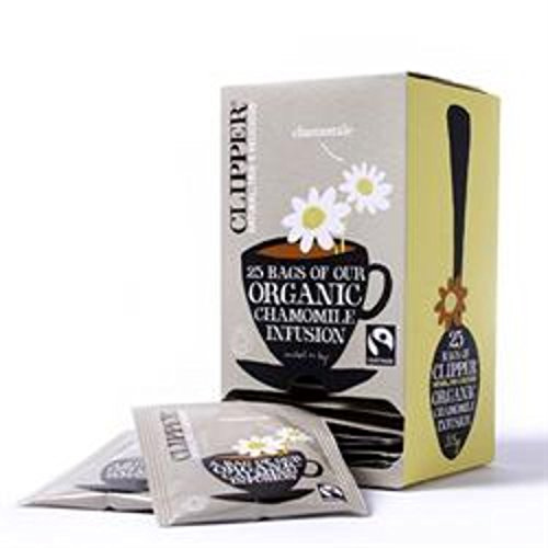 Clipper Fairtrade Organic Chamomile Tea Envelopes String & Tag Pack 25 Ref A07402 | Individually wrapped envelopes preserve freshness, preventing moisture and gas ingress to keep organic chamomile at its peak.