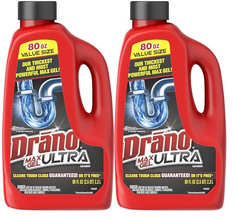 Drano Max Gel Clog Remover, 160 Fluid Ounce by Drano