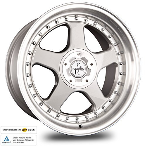 KESKIN KT1 SILVER LIP POLISH 8,5x17 ET20 5.00x100.00 Hub Hole 72.60 mm - Alu felgen
