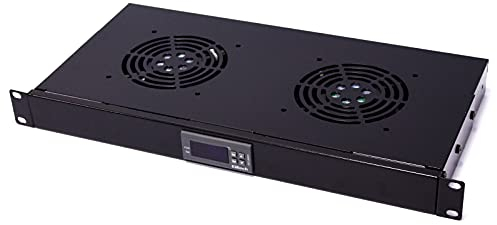 RackMatic - Kit de ventilación con termostato para Armario Rack 19 de 2 Ventiladores de 120mm