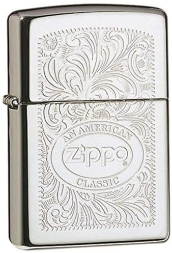 Zippo Sturmfeuerzeug - American Classic, High Polish Chrome, Lustre - Nachfüllbar - Wiederverwendbar - Windfestes Design - Geschenkbox - Made in USA