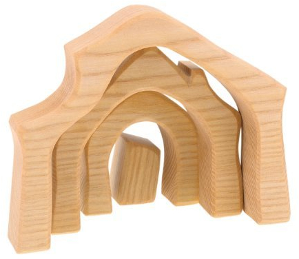 Ostheimer 66560 - Krippenstall - Minis mit Geschenkkiste