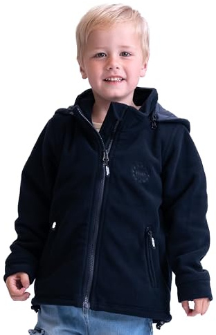 BMS Fleecejacke, Kinder | Kuschelig warm, atmungsaktiv und pflegeleicht für Alltag und Zwiebellook