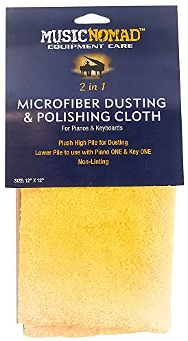 MusicNomad MN230 Microfiber Dusting and Polishing Cloth for Pianos and Keyboards