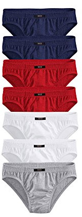 H.I.S, 7er Pack Herren Slips, Wochenration, Unterhosen, Baumwolle, in Dose (5 (M), farb-set)