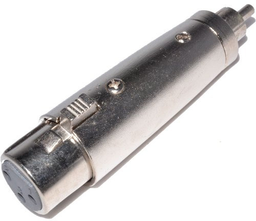 XLR Femelle Femelle vers RCA Cinch Fiche Adaptateur