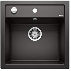 BLANCO 518529 Fregadero con Moderno Diseño para Armarios Bajos – De SILGRANIT –, Marrón, 50 cm de Ancho
