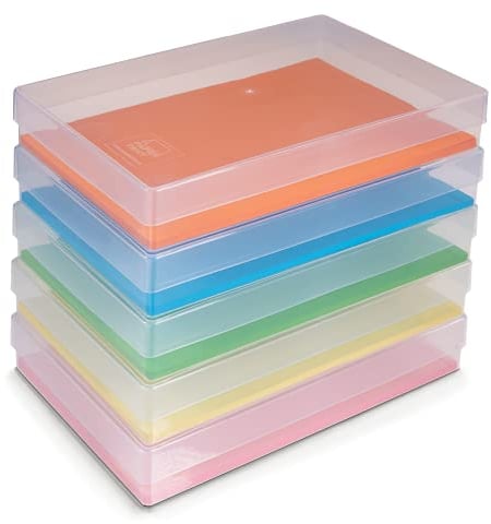 Papertent Clear A4 Storage Box, Pack of 5