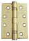 Ball Bearing Fire Door Hinges Polished Brass - 1 Pair (2 Hinges) - 4 Inch 102mm CE11 Grade