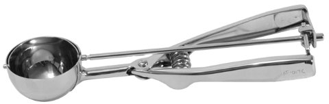 De Buyer - 4826.04 - Portionneuse à glace tout inox 18/8 - Diamètre 5.8