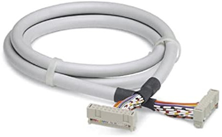 PHOENIX CONTACT FLK 20/EZ-DR/50KONFEK Konfektioniertes Rundkabel, Anschluss 1 IDC/FLK-Buchsenleiste (1x 20-polig), Anschluss 2 IDC/FLK-Buchsenleiste (1x 20-polig), Kabellänge 0,5 m