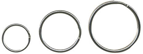 ALCO-Albert 1936 - Schlüsselringe Durchmesser, 36 mm, glanzvernickelt, 100 Stück