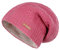 McRon Damen Gefütterte Beanie Wollmütze Modell Lina Pink 1222