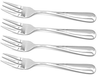 Stainless Steel Salad, Dessert & Appetizer Forks (4PCS)