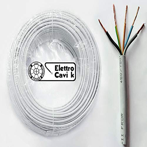 ® ELETTRO CAVI K - CAVO FROR GOMMATO 5G1,5 mm² ANTIFIAMMA PENTAPOLARE FLESSIBILE 5 POLI 10 METRI