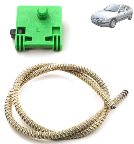 Twowinds Clip Elevalunas con Cable Compatible con Renault - Izquierda | Compatible con Renault Laguna I y II, Scenic I y Mégane I (1996-2003), Espace IV (2002-2015) - con cable, lado izq.
