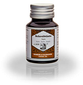 Rohrer & Klingner *since 1892* Ink for Fountain Pens – Sepia – 50 ml- range 40