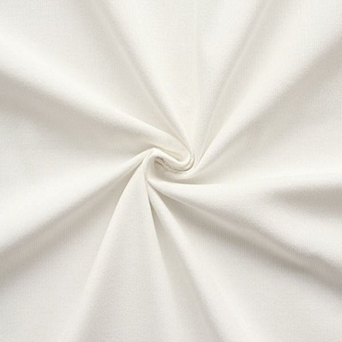 STOFFKONTOR 100% Baumwollstoff Feincord Babycord Stoff - Meterware, Weiß - zum Nähen von Bekleidung, Kissen und Dekorationen