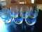 Lot de 6 verres orangina  ZESTE BLEU  NEUFS , BAR , BISTROT