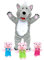 Fiesta Crafts Big Bad Wolf & 3 Little Pigs Tellatale Hand Puppet