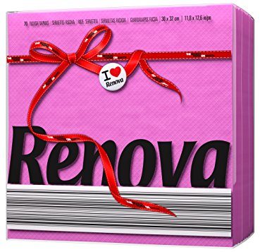 Renova Servilletas de papel Red Label Fucsia - 70 servilletas
