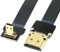 chenyang CYFPV Micro HDMI vers HDMI mâle Extension FPC câble plat 1080P 90 degrés vers le bas coudé 0.5M