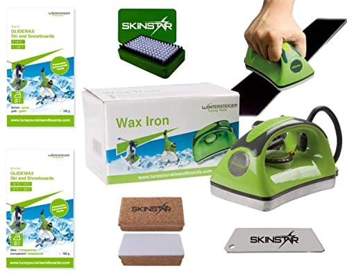 Wintersteiger Startset, Wachseisen Bürste Wachs Abziehklinge Kork