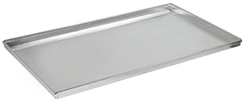 Teglia GN 1/1 in alluminio spesso 1,5 mm, in lamiera ungebeizt disegnato margini, 90 °, in un unico pezzo con gli angoli chiusi | erk