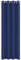 PONY DANCE Eyelet Blackout Curtain - Soft Solid Thermal Insulated Door Blackout Curtain for Kid's Room Drape for Living Room/Bedroom, 1 Piece, 52-inch Width by 84-inch Depth, Blue