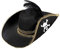 W WIDMANN MILANO Party Fashion 2591L - Piratenhut, mit Schädel und Federn, Halloween, Karneval, Mottoparty