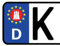 Werbetechnik Sotirios Papoutsis 2X Kennzeichen Aufkleber Hamburg Nummernschild Sticker (ca.2 cm)