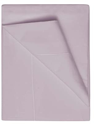400 Thread Count Single Ply Egyptian Cotton Superking Size Bed Flat Sheet in Mulberry