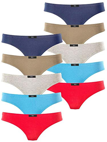 H.I.S Damen String | aus Baumwoll-Stretch im Multipack
