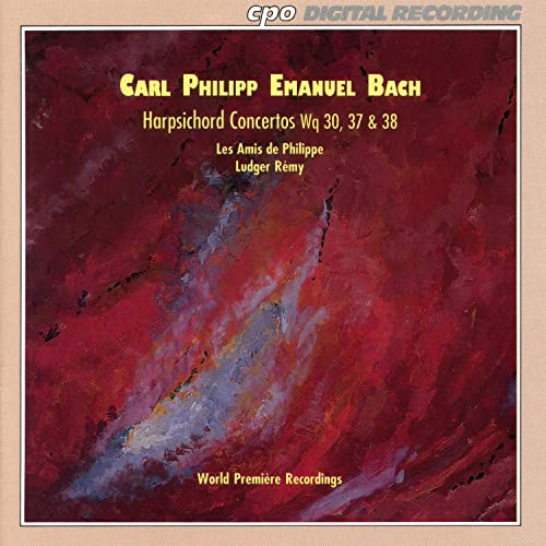 CPE Bach: Harpsichord Concertos Wq 30, 37 & 38 /Les Amis de Philippe * Remy