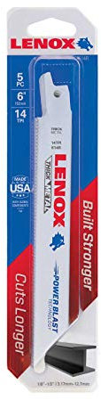 Lenox - Sabre Saw Blade 20564-614R Pack of 5 150mm 14tpi - LEN20564