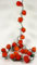 GURU SHOP Blüten LED Lichterkette. - 20 Stk Rose Orange/rot, 6x6x350 cm